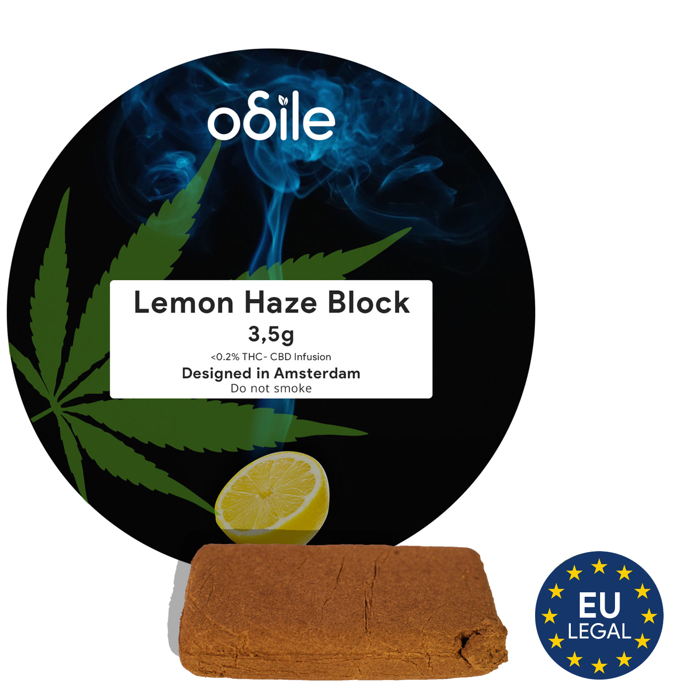 Odile CBD Hash Lemon Haze 1.5g - Odile.green